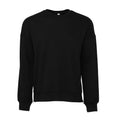 DTG Schwarz - Front - Bella + Canvas - Sweatshirt Überschnittene Schulter für Herren-Damen Unisex