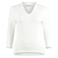 Weiß - Front - Kustom Kit - Oberteil Stehkragen für Damen