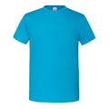 Azure Blau - Front - Fruit of the Loom - "Iconic Premium" T-Shirt für Herren