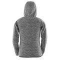 Grau - Back - Spiro - Hoodie mit durchgehendem Reißverschluss für Damen - Fitness