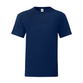 Marineblau - Front - Fruit of the Loom - "Iconic 150" T-Shirt für Herren