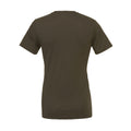 Army-Grün - Back - Bella + Canvas - T-Shirt für Herren-Damen Unisex  kurzärmlig