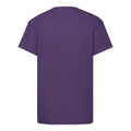 Violett - Back - Fruit of the Loom - "Original" T-Shirt für Kinder