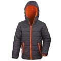 Schwarz-Orange - Front - Result Core - Steppjacke für Kinder