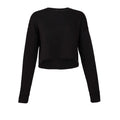 Schwarz - Front - Bella + Canvas - Fleece-Oberteil kurz geschnitten für Damen