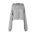 Sturmgrau - Front - Bella + Canvas - Kurzes Hoodie für Damen