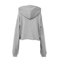 Sturmgrau - Back - Bella + Canvas - Kurzes Hoodie für Damen