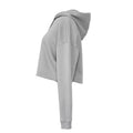 Sturmgrau - Side - Bella + Canvas - Kurzes Hoodie für Damen