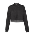 Dunkelgrau - Front - Bella + Canvas - Kurzes Hoodie für Damen