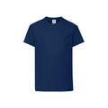 Marineblau - Front - Fruit of the Loom - "Original" T-Shirt für Kinder