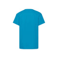 Azure Blau - Back - Fruit of the Loom - "Original" T-Shirt für Kinder