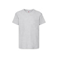 Grau meliert - Front - Fruit of the Loom - "Original" T-Shirt für Kinder