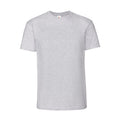 Grau meliert - Front - Fruit of the Loom - "Iconic 195 Premium" T-Shirt für Herren