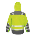 Fluro Gelb - Back - SAFE-GUARD by Result - "Dynamic" Mantel für Herren-Damen Unisex