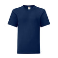 Marineblau - Front - Fruit of the Loom - "Iconic" T-Shirt für Kinder