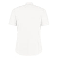 Weiß - Back - Kustom Kit Herren Hemd, kurzärmlig