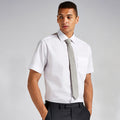 Weiß - Back - Kustom Kit Premium Herren Hemd, Kurzarm, bügelfrei