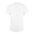 Weiß - Side - Kustom Kit Premium Herren Hemd, Kurzarm, bügelfrei