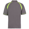 Kohle-Limette - Back - Kustom Kit Oak Hill Herren Polo-Shirt, Kurzarm