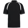 Schwarz-Weiß - Back - Kustom Kit Oak Hill Herren Polo-Shirt, Kurzarm