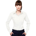 Weiß - Back - Kustom Kit Corporate Oxford Bluse, Langarm