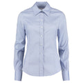 Hellblau - Front - Kustom Kit Corporate Oxford Bluse, Langarm