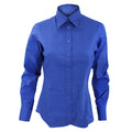 Royalblau - Front - Kustom Kit Corporate Oxford Bluse, Langarm