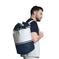 Dunkelblau-Naturweiß - Back - Quadra Canvas Rucksack - 30 Liter