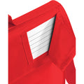 Hellrot - Back - Quadra Jugend Büchertasche mit Schulterriemen (5 Liter)