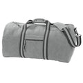 Vintage Hellgrau - Front - Quadra Segeltuch-Tasche - Reisetasche, 45 l