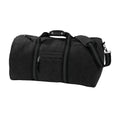 Vintage Schwarz - Front - Quadra Segeltuch-Tasche - Reisetasche, 45 l