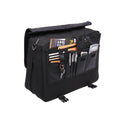 Schwarz - Back - Quadra Portfolio Schultertasche - 12 Liter