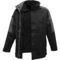 Schwarz-Grau - Back - Regatta Defender III Herren Multifunktionsjacke, wasserabweisend, winddicht