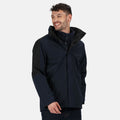 Marineblau-Schwarz - Back - Regatta Defender III Herren Multifunktionsjacke, wasserabweisend, winddicht