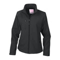 Schwarz - Front - Result Damen La Femma® Softshell-Jacke, 2-lagig, atmungsaktiv, winddicht