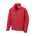 Rot - Front - Result Herren Softshell-Jacke, zweilagig, wasserabweisend, atmungsaktiv