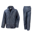 Marineblau - Side - Result Core Herren Regenset, Hose und Jacke