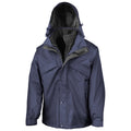 Marineblau - Front - Result Herren 3-in-1 StormDri Jacke mit Reißverschluss und Druckknöpfen, wasserabweisend, winddicht