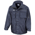 Marineblau-Marineblau - Front - Result Herren Arbeitsjacke, wasserabweisend, winddicht