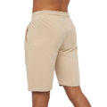 Steinfarben - Back - Born Rich - "Barreca" Sweat-Shorts für Herren