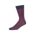 Grau-Marineblau-Himbeere - Side - French Connection - "Oakley" Socken für Herren-Damen Unisex(3er-Pack)