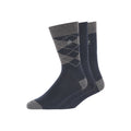 Marineblau-Holzkohle - Front - French Connection - Socken für Herren-Damen Unisex(3er-Pack)