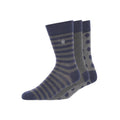 Marineblau-Holzkohle - Front - French Connection - Socken für Herren-Damen Unisex(3er-Pack)