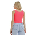 Neon-Pink - Back - Lookus - "Mercan" Kurzes Top für Damen