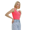 Neon-Pink - Side - Lookus - "Mercan" Kurzes Top für Damen