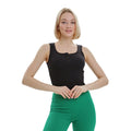 Schwarz - Front - Lookus - "Mercan" Kurzes Top für Damen