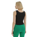 Schwarz - Back - Lookus - "Mercan" Kurzes Top für Damen