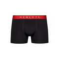 Schwarz - Side - Henleys - "Blackiris" Boxershorts für Herren(5er-Pack)