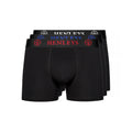 Schwarz - Front - Henleys - "Trilock" Boxershorts für Herren(3er-Pack)