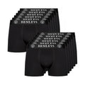 Schwarz - Front - Henleys - "McBlacken" Boxershorts für Herren(12er-Pack)